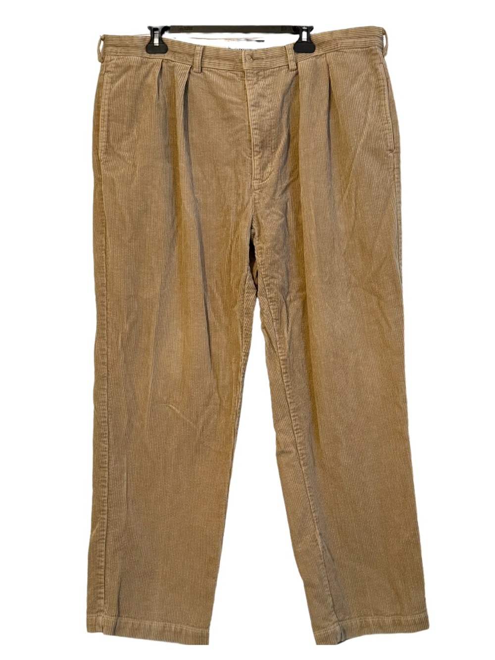 Polo Ralph Lauren Andrew Pant Corduroy Pants Tan Pleated 42x32 Vintage